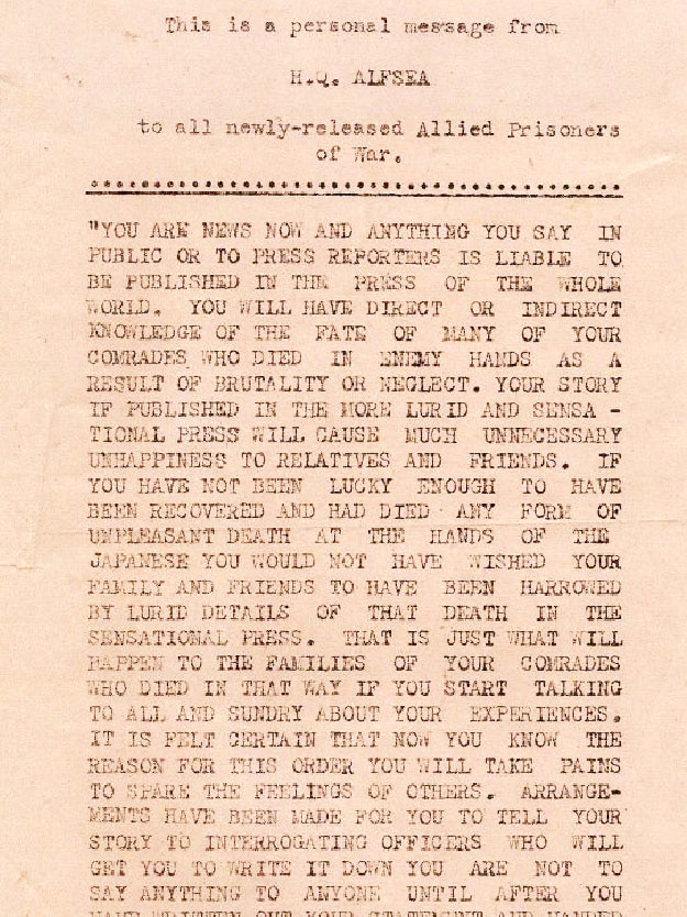Typed letters on a page