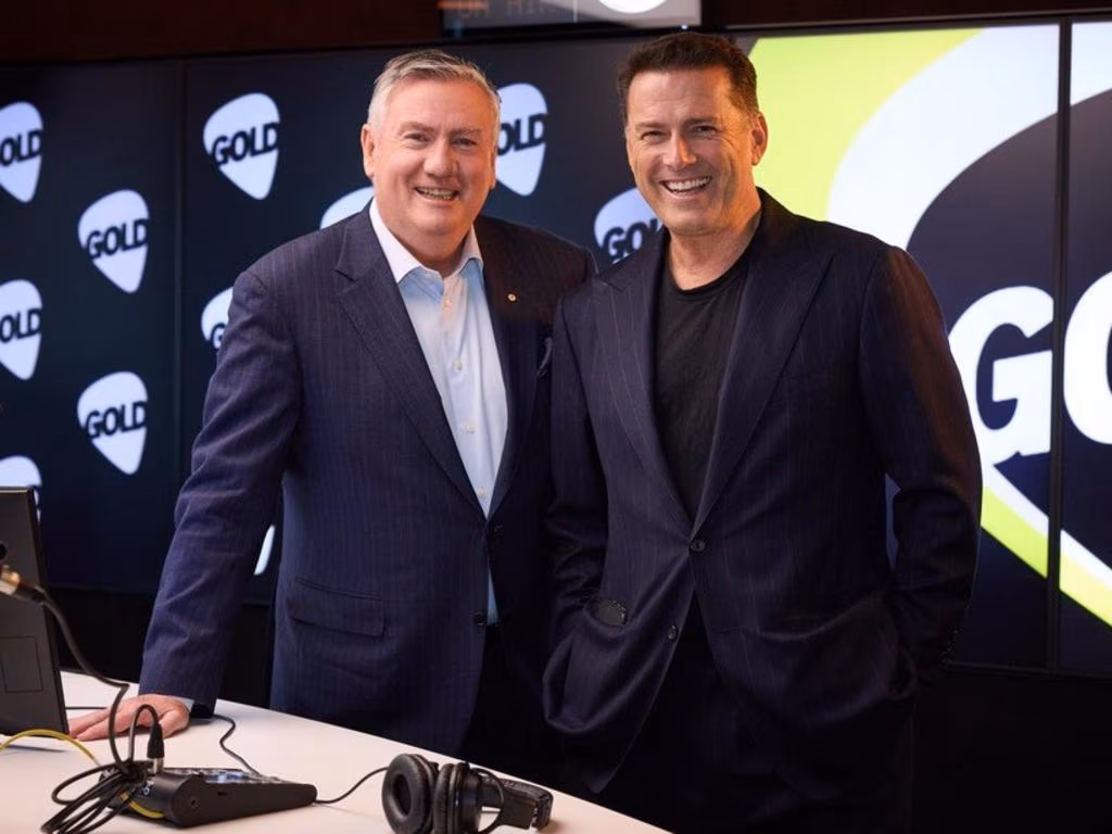 Karl leaves Eddie hanging as under-fire broadcaster a no-show for duo’s new radio gig - Herald Sun