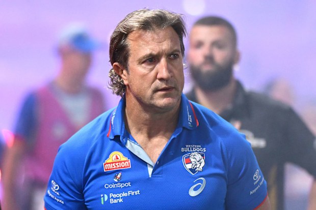 Luke Beveridge, senior coach of the Western Bulldogs.