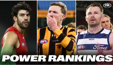AFL 2026, Power Rankings after Round 13