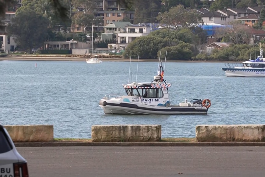 Two maritime NSW boats in a harbour area.