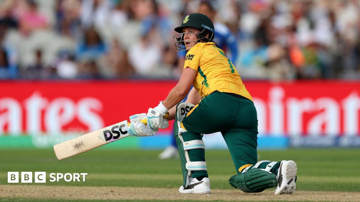 A wagonwheel of Marizanne Kapp's innings of 81* against India showing how she hit down the ground but also behind square