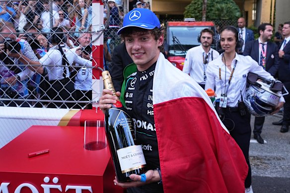 Kimi Antonelli has won a red-flagged chaotic Monaco Grand Prix. 