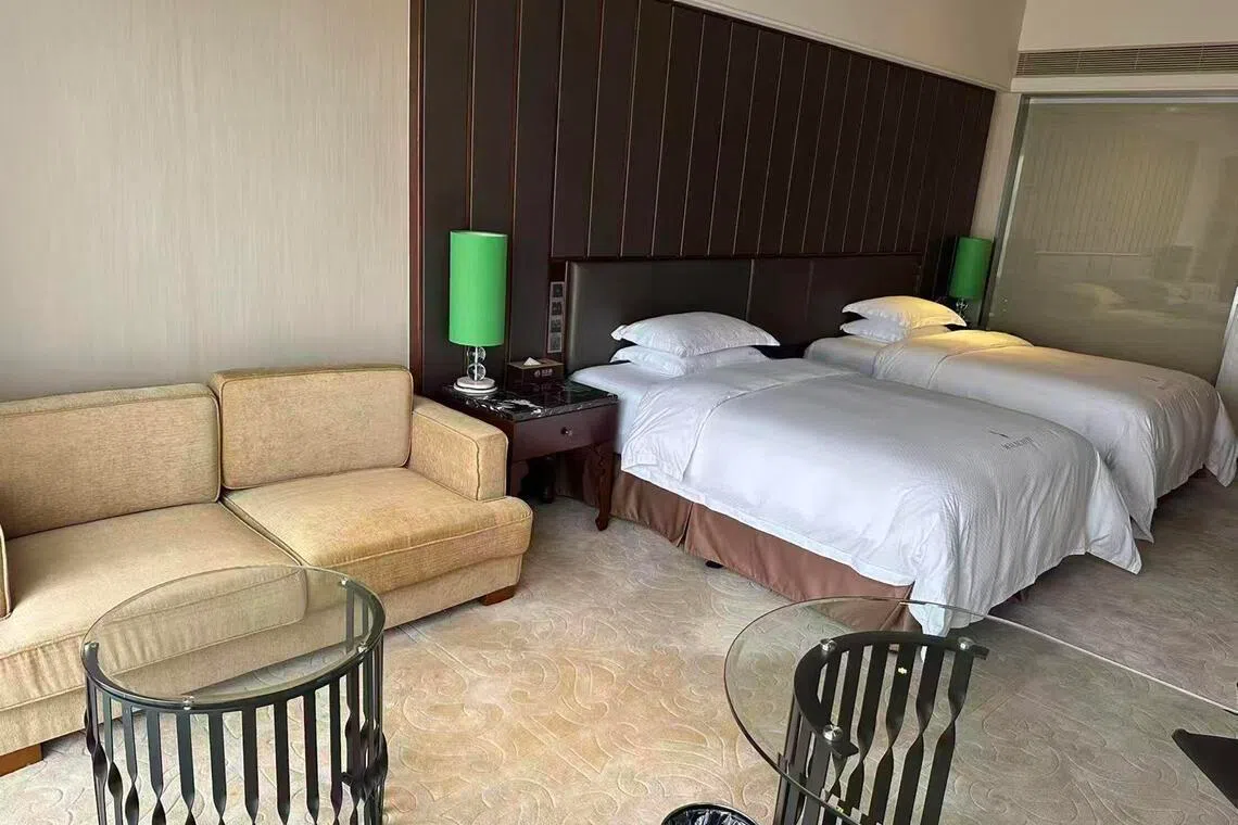 bedroom, hotel, china, stay