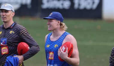West Coast Eagles put timeframe on star defender Reuben Ginbey’s return from quad injury at eight weeks