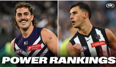 AFL 2026, Power Rankings after Round 16
