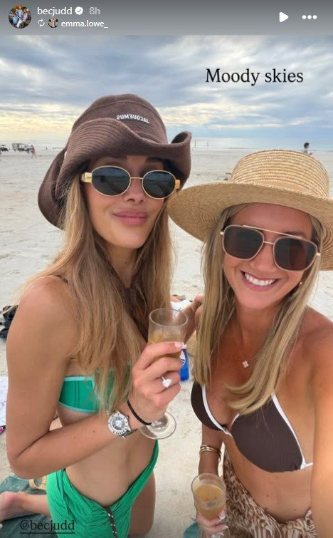 Bec Judd and Lowe Living founder Emma Lowe in Broome.