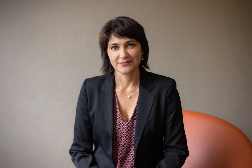 Sex discrimination commissioner looks at camera
