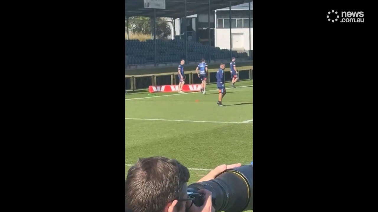 Mitch Moses trains solo during NSW session