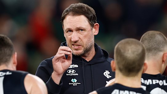 Interim Carlton Blues coach Josh Fraser.