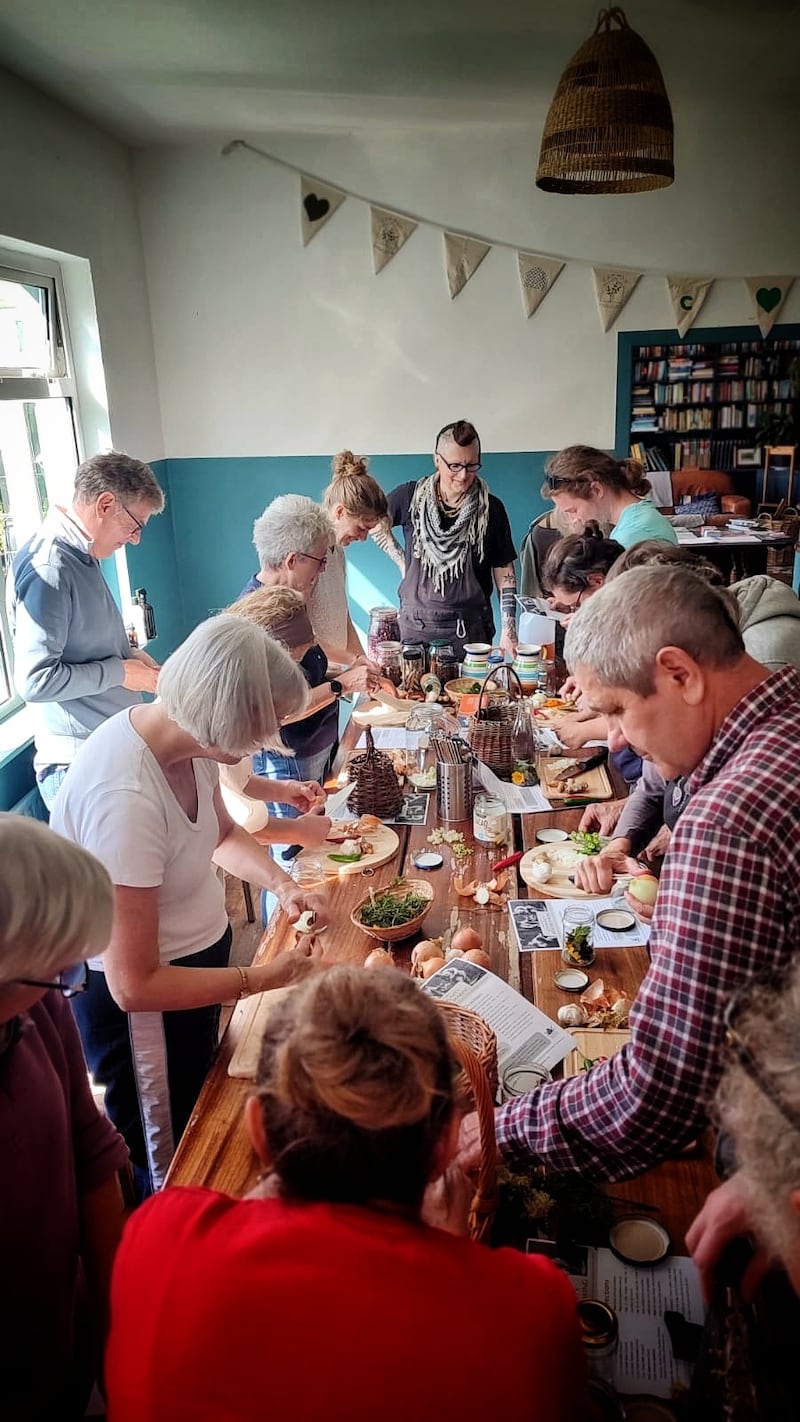 llewyn máire, a community herbalist based in Clare who runs courses through Savage Craic Apothecary at the Common Knowledge Centre in the Burren. Photograph: Ciara Parsons