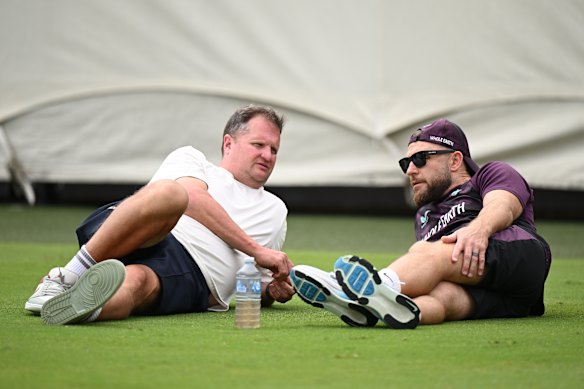 Rob Key (left) and Brendon McCullum.