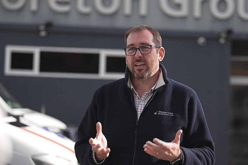 Rob Moreton of Moreton Group Medical Services speaks.