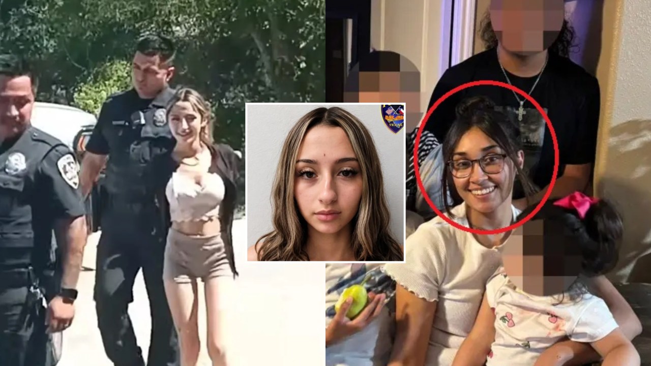 Sickening footage shows Texas sisters Cookie and Kitty grin as they’re busted for allegedly hacking mother of five to death