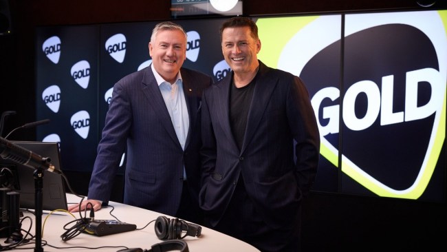 Karl Stefanovic and Eddie McGuire have joined forces for a brand new entertainment show with ARN. Picture: ARN