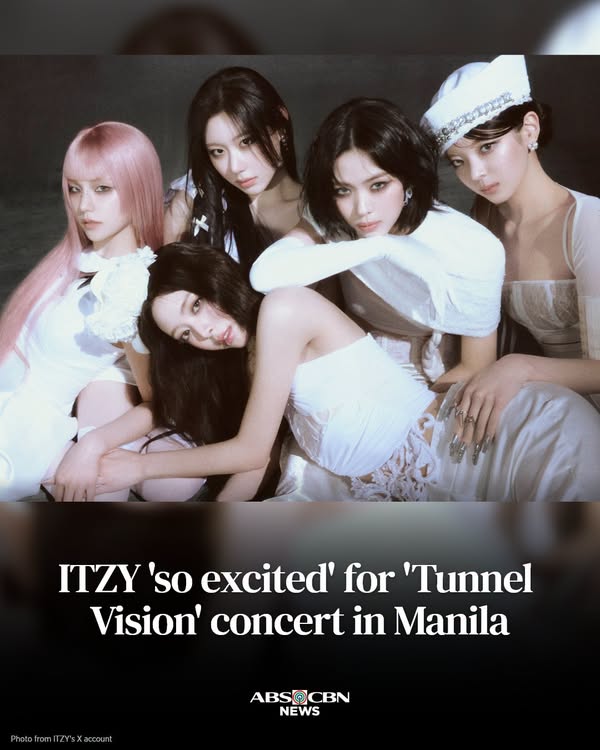 Korean girl group ITZY is excited for the Manila leg of their "Tunnel Vision" concert this July 11. Full story in the comments section. - facebook.com
