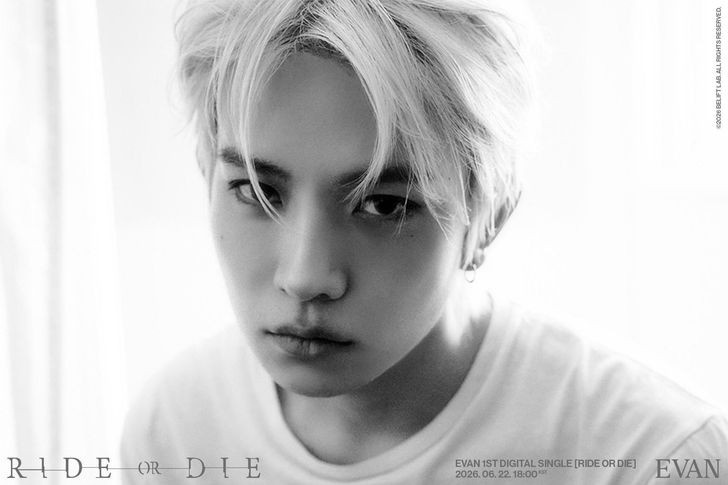 K-pop singer EVAN's upcoming single album, 'RIDE OR DIE,' slated for release on June 22, comes after his March 10 exit from boy band ENHYPEN. Courtesy of Belift Lab