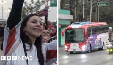 Watch: Iran's World Cup team arrives in Mexico amid US visa row