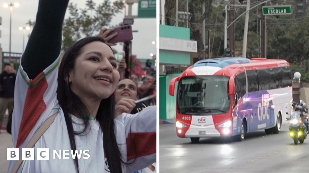 Watch: Iran's World Cup team arrives in Mexico amid US visa row