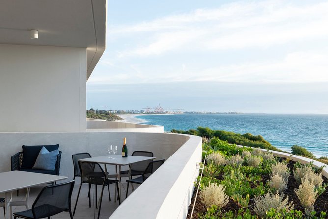 Curtin Heritage Living’s apartments are stylish and comfortable, with many offering beautiful views of Cottesloe beach.