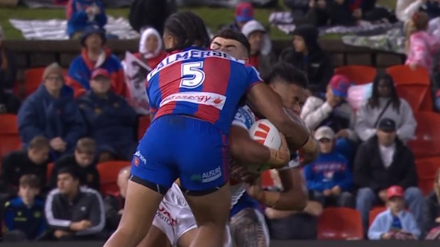 Greg Marzhew is pinged for an ugly high tackle on Setu Tu.