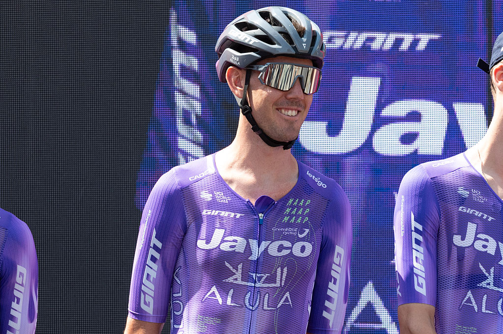 Ben O'Connor of Team Jayco Alula competes during the 17th stage of the Giro d'Italia 2026, starting in Cassano d'Adda, Milan, Italy, on May 27, 2026. (Photo by Silvia Colombo/NurPhoto)