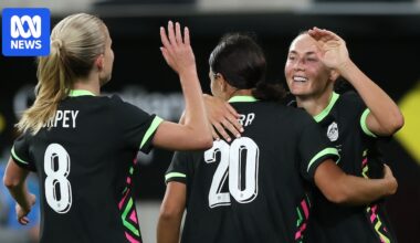 Matildas beat Mexico 3-1, Caitlin Foord scores in game 150 at Western Sydney Stadium