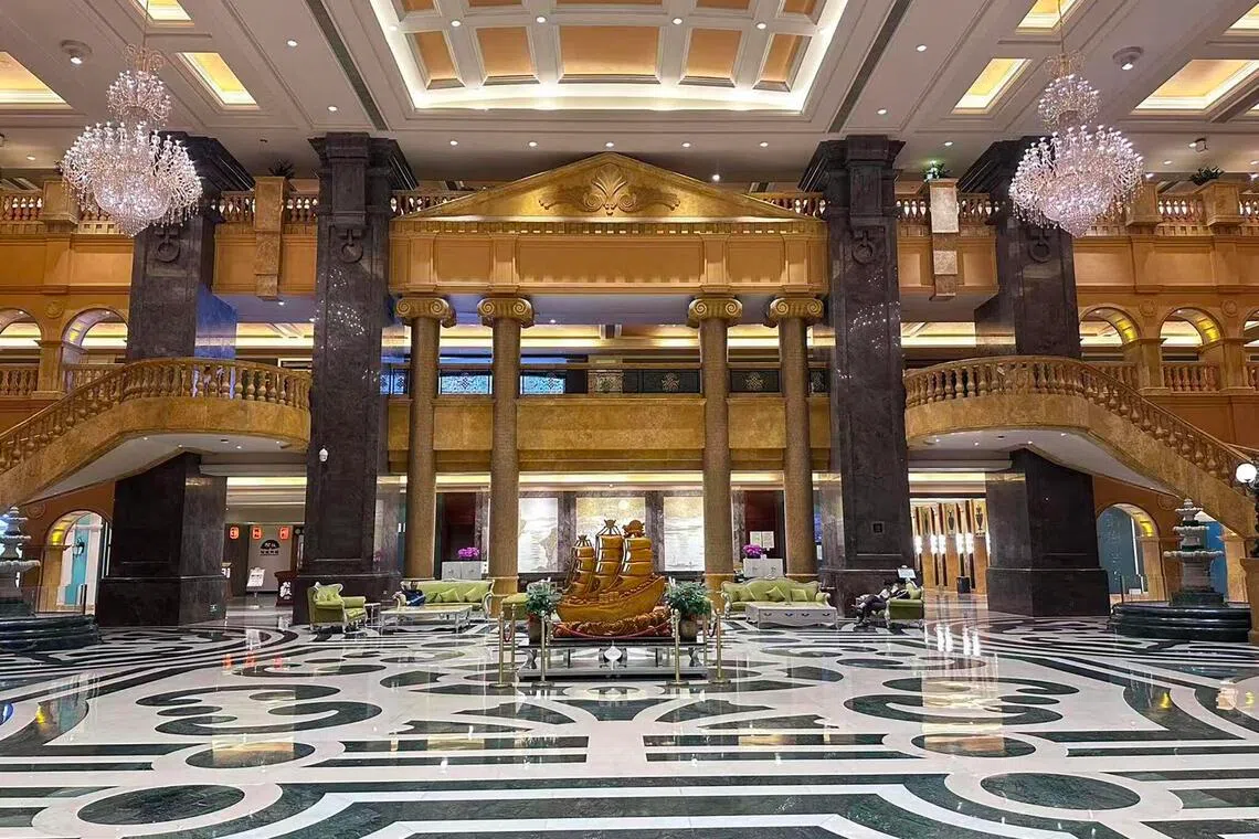 hotel, lobby, china