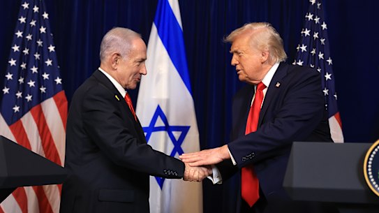 Trump and Netanyahu in Florida in December.