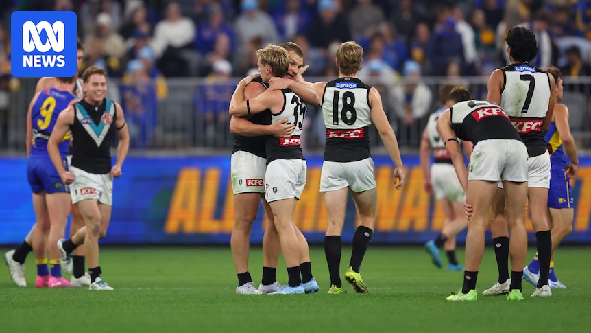 Port Adelaide hangs on against West Coast, Logan Morris kicks a QClash bag, Fremantle claims record win over North Melbourne