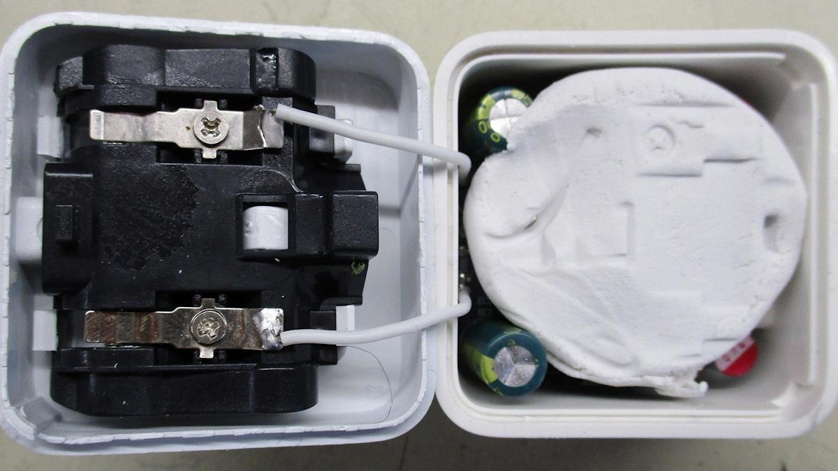 Fake phone chargers filled with modelling clay sold by major retailers