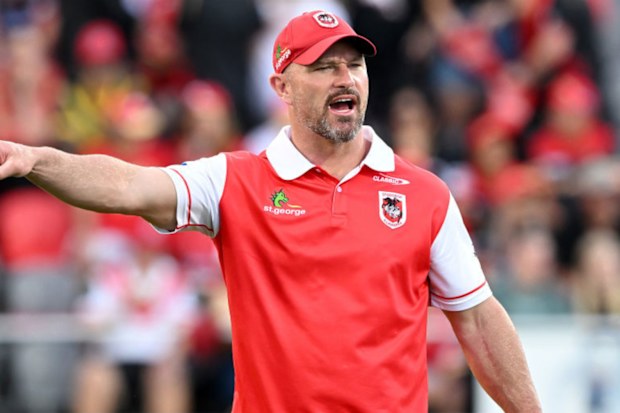 Dean Young assistant coach of the Dragons.