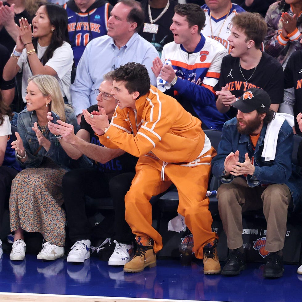 2026 NBA Finals - Game Three Timothee Chalamet at the 2026 NBA Finals Game Three