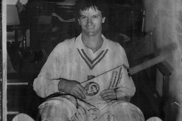 Steve Waugh ahead of his Test debut at the MCG in 1985.