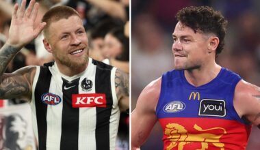 ‘Get on down’: Pie’s cheeky pitch to star; Brownlow medallist’s contract talks on hold — AFL Trade Whispers