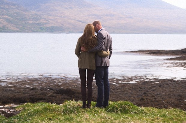 Prince William and Catherine, the Prince and Princess of Wales, share a photo to mark their 14th wedding anniversary on the Isle of Mull, in Scotland, on April 29 2025.