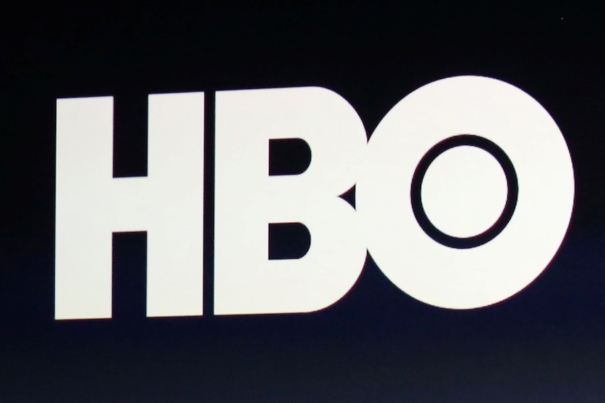 A black and white HBO logo.