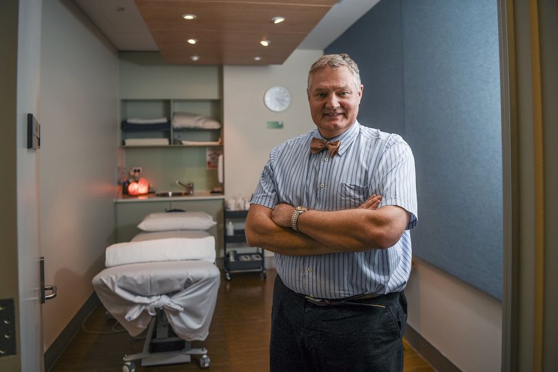 David Joske, renowned haematologist and founder of SolarisCare at SCGH in a treatment room.
