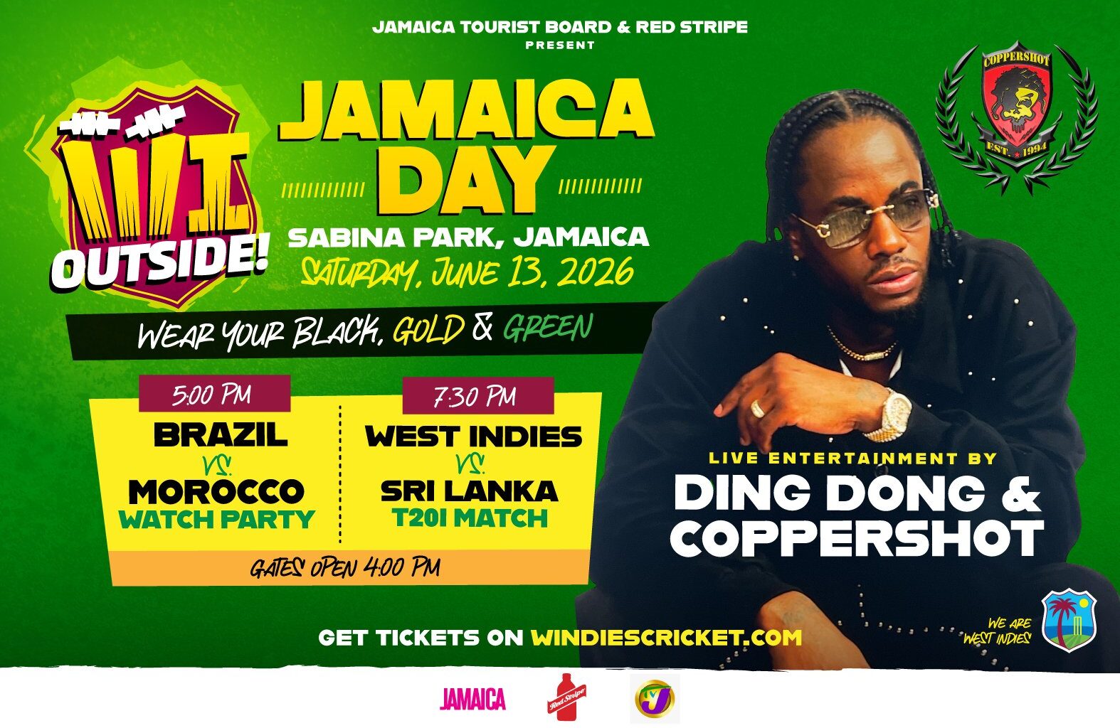 Jamaica Day Set to Light Up Sabina Park During Second T20I Against Sri Lanka