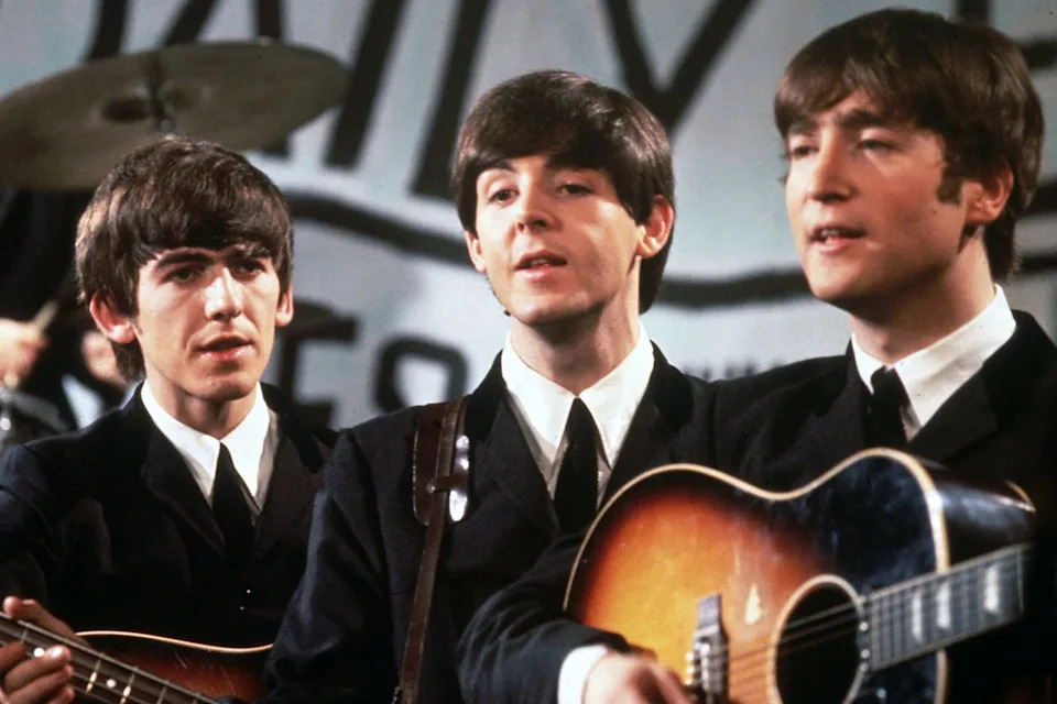 The Beatles perform in November 1963.Credit: Getty