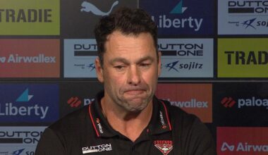 AFL news 2026: Dean Solomon press conference video after Essendon Bombers loss to West Coast, comments on James Hird and Ben McKay positional switch