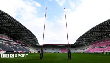 A general view of Stade Jean-Bouin before a Stade Francais game