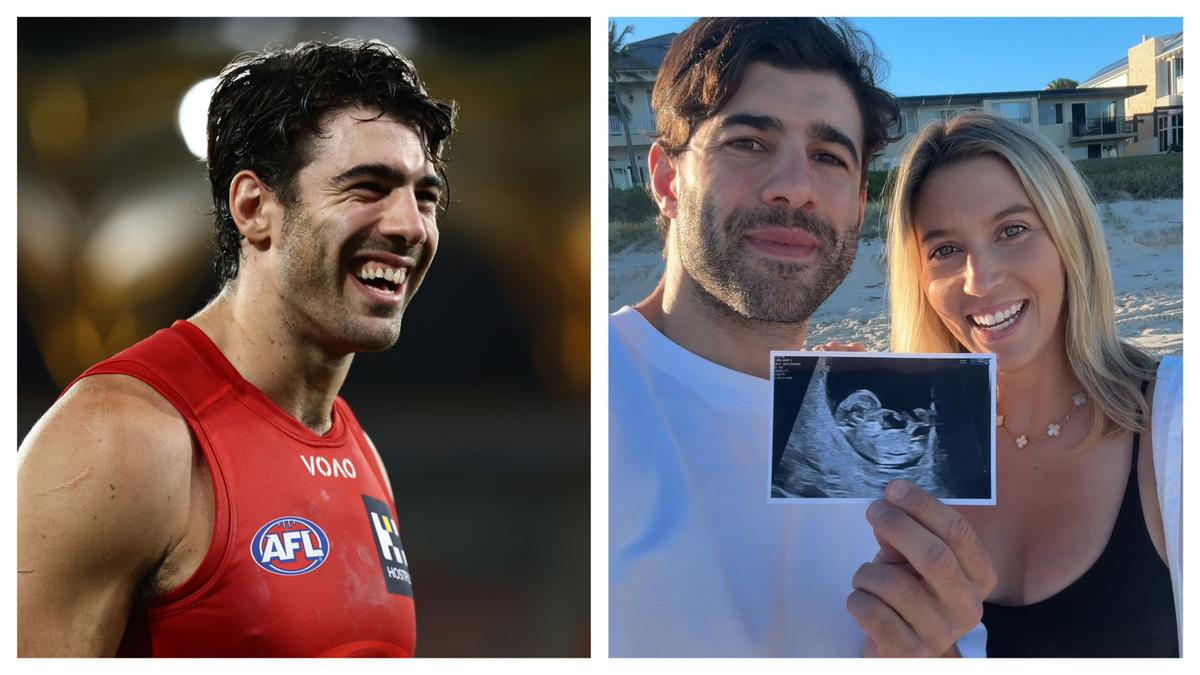 Christian Petracca: Gold Coast star announces he and wife Bella are expecting their first child