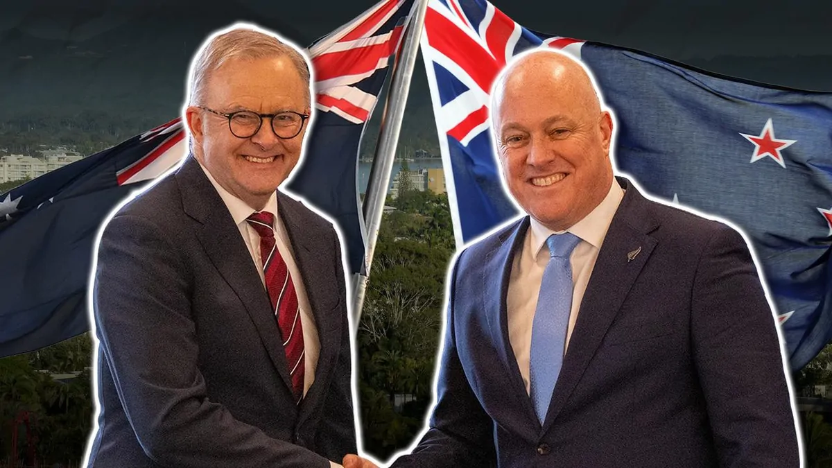 New Zealand PM's Olympic vision in Australia visit