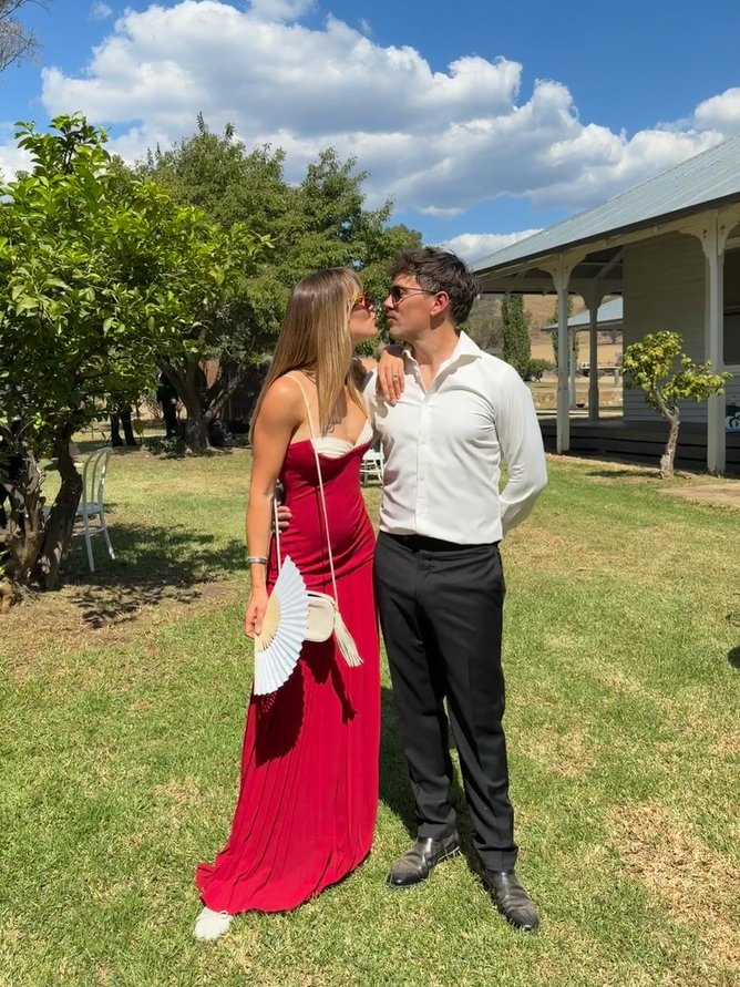 Steph Claire Smith with husband Josh Miller.