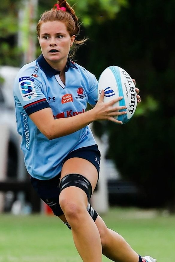 Edie Burke in action for the Waratahs.