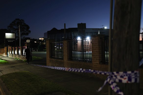 The Punchbowl venue was taped off as police investigated the shooting on Saturday night. 