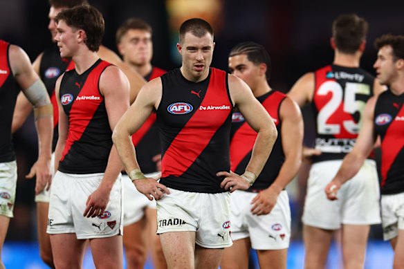 Zach Merrett and the Bombers seem anchored to the bottom of the ladder, with the No.1 pick in the national draft seemingly headed to Tullamarine.