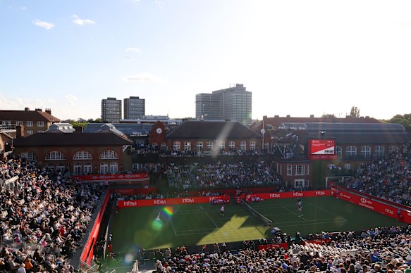 The crowds filled Andy Murray Arena for Serena Williams’ comeback match at the age of 44.