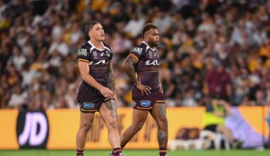 LIVE NRL: Broncos look to end four-game losing streak against Titans in Saturday showdown